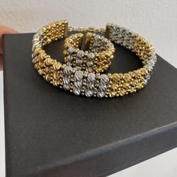 Brazilian Gold Ring And Bracelet Set