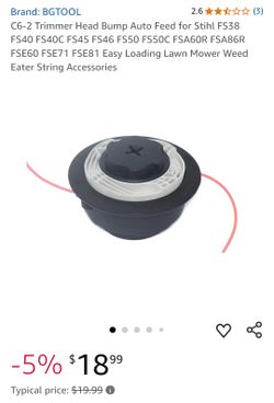 C6-2 Trimmer Head Bump Auto Feed for Stihl FS38 FS40 FS40C FS45 FS46 FS50 FS50C FSA60R FSA86R FSE60 FSE71 FSE81