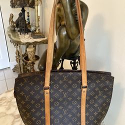 LOUIS VUITTON Monogram Babylone Tote Bag M51102 LV Auth 74070