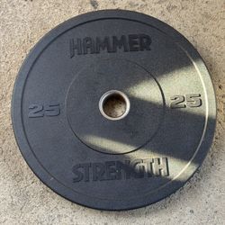 25 lb Hammer Strength Standard Rubber Bumper