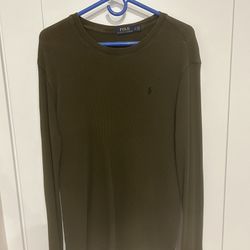 Men’s Polo Long Sleeve Shirt Sz Large