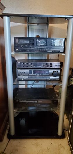 Entertainment Center With Stereo Equipment