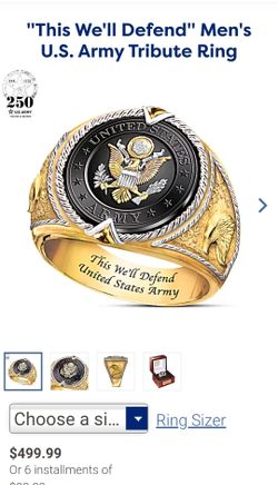 U.S. Army Men's Ring Bradford Exchange