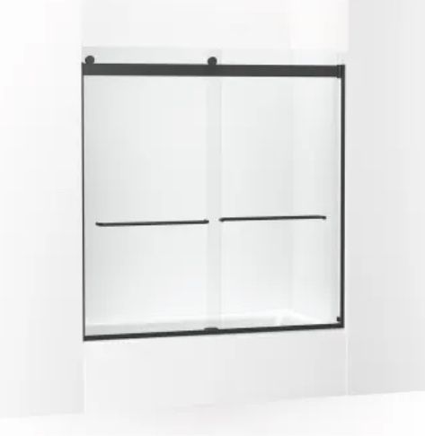 Kohler Levity Bathtub Door In Matte Black
