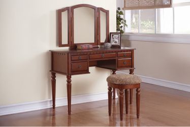F4071  Vanity Set with Foldable Mirror