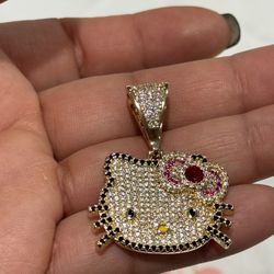 Hello Kitty Chain Charm Gold Plated 💜💗