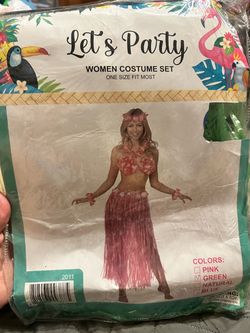Woman Hawaiian costume