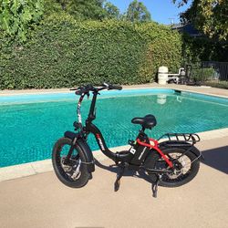 Hipeak Elias Folding Step Through New Electric Bike .