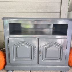 Rustic Wooden TV Stand - NEWLY REPAINTED