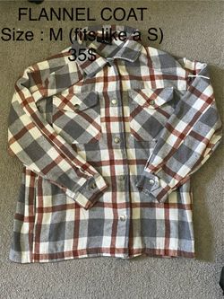 FLANNEL coat