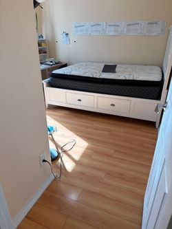 White Queen Storage Bed Frame with Drawers