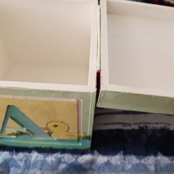 Handpainted BABY BOX Storage/fun