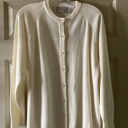Sarah Bentley Button Down Cardigan Sweater XL
