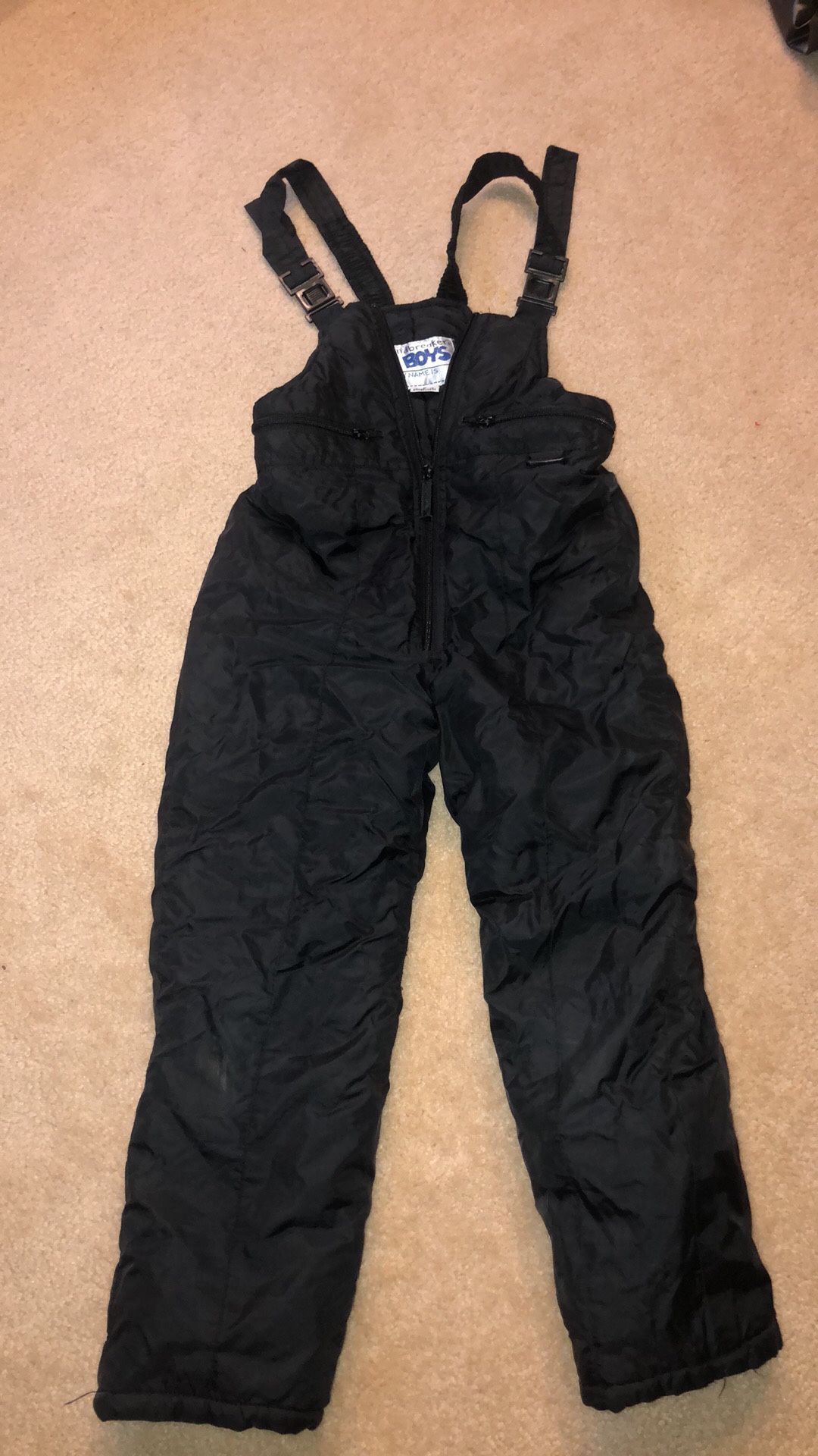 Kids Windbreaker snow bibs size 6
