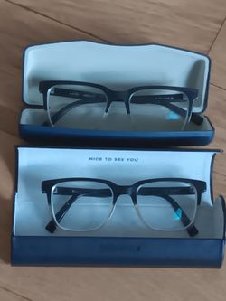 Warby Parker Eyeglasses Chamberlain 124 Black Horn/Honey Fade Square 50[]18 140 2 pair included
