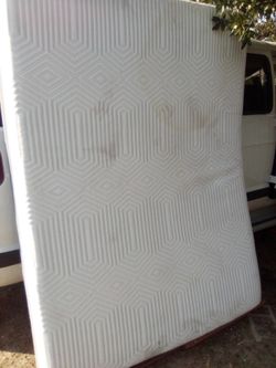 Queen size mattress 6 months old zip-off case for washing $40 delivery available