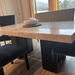 White Marble Dinning Table
