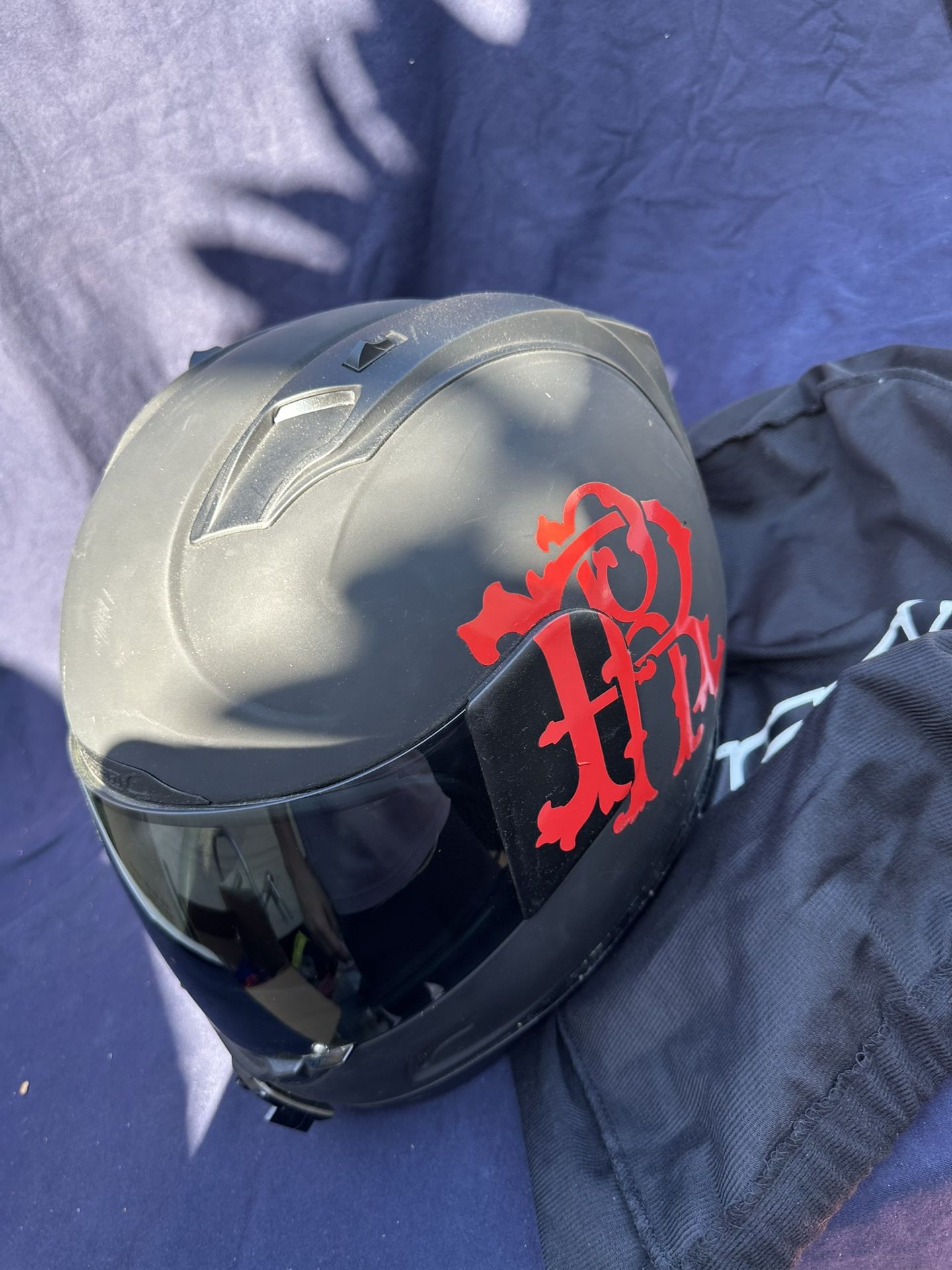 Icon Motorcycle Helmet Matte Black Size XL 61-62cm Hydradry 0(contact info removed)/P-1006