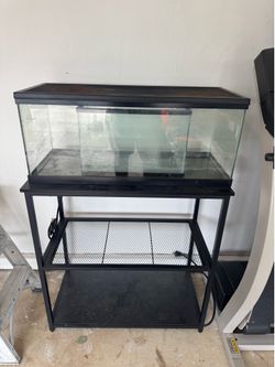 20 gallons fish tank with base