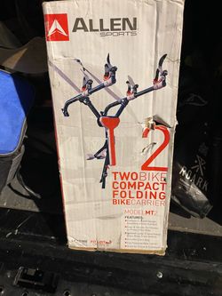 Allen Sports MT2 Two Bike Compact Folding Trunk Bike Rack - New