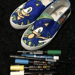 Hand Painted Tennis Shoes