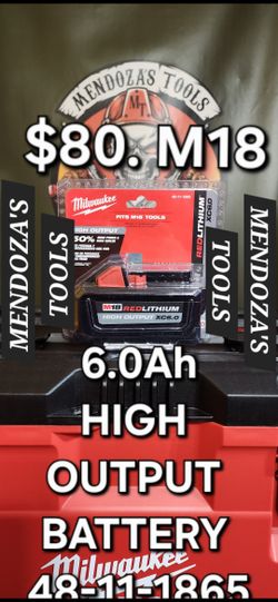 Milwaukee Batería 6.0Ah High Output M18 🔋