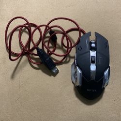 MFTEK Gaming Mouse, DPI. 4 different color Breathing Light. Barley Used.
