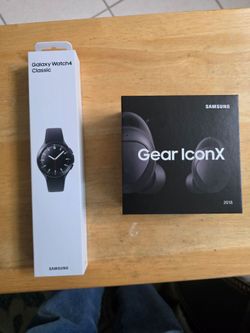 Samsung Galaxy Watch4 Classic & Gear IconX Bundle