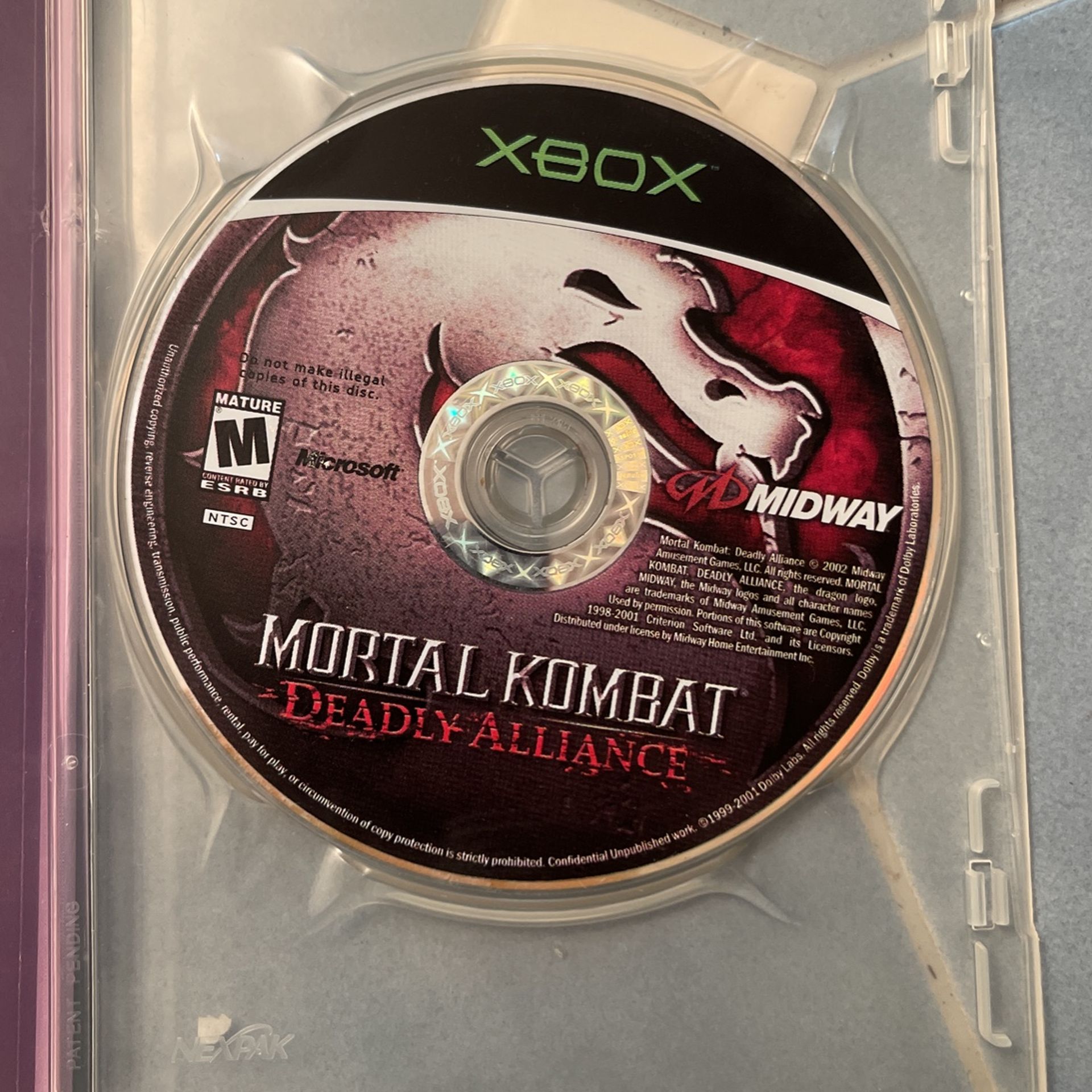XBOX Mortal Kombat Deadly Alliance