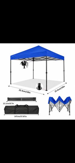 10x10 Blue Pop-Up Canopy Tent