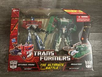 Transformers The Ultimate Battle Optimus Prime vs Megatron 2 pack figures