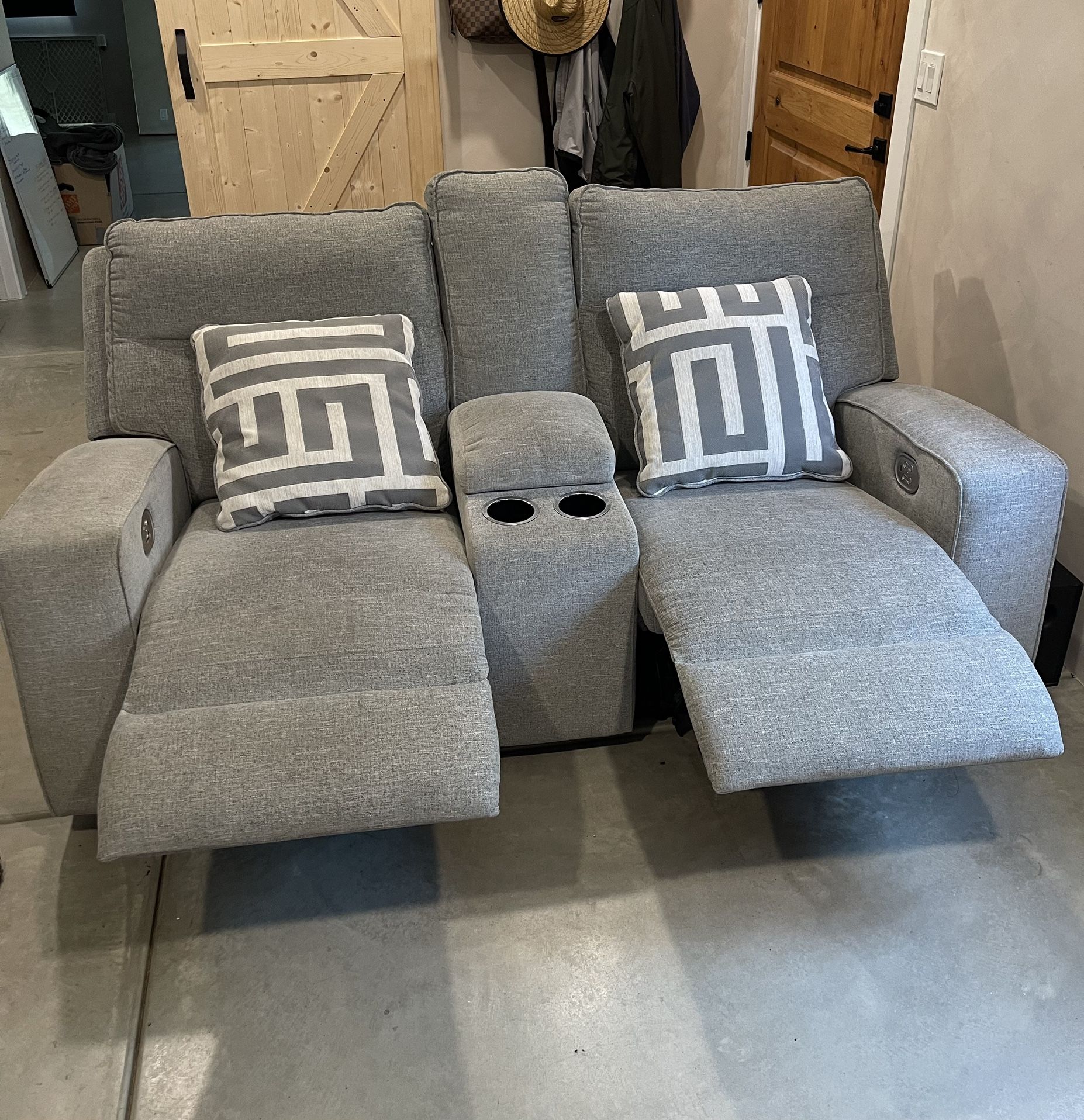 Dual Powered Recliner Couches