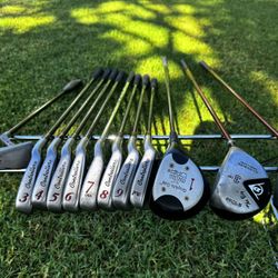 Complete 12-Piece Golf Club Set – 3-PW Irons, Driver, 3W, 5W & Putter – Ready to Play – $159