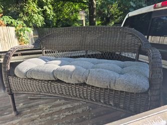 Hampton Bay Wicker Bench Seat