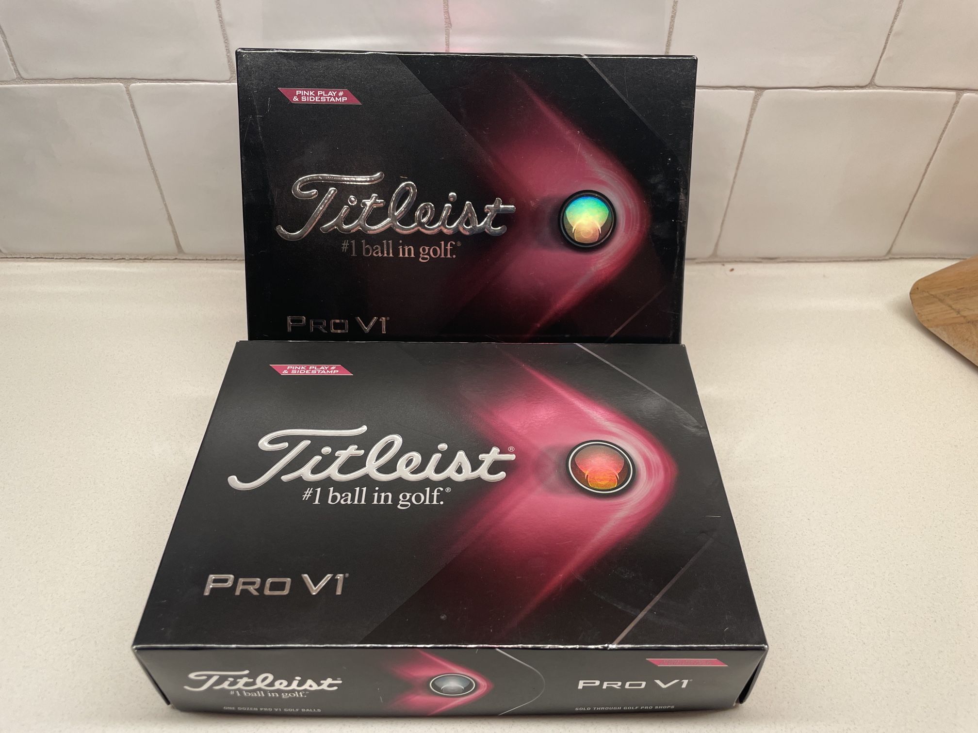 New Titleist Prov1 Golf Balls (Current Model / Edition) Pink Play