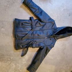 Kids Wilson Leather Jacket Fur Lined