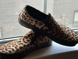 Vans Classic Slip-On Leopard Print Women's Size 7.5 EUC