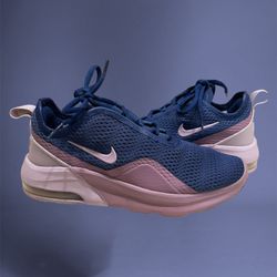 Nike Womens Air Motion 2 Navy Blue & Pink Running Shoes Sneakers Size 6