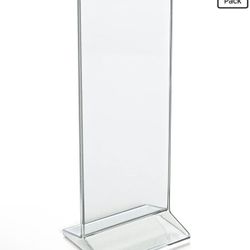 Azar Displays 142745 4.25" W x 11" H Vertical Top-Load Sign Holder