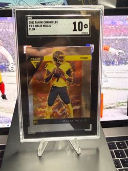 2022 Panini Chronicles Flux Malik Willis  No Fx-3 SGC GM 10