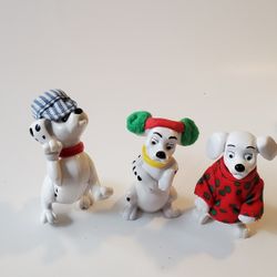 101 102 Dalmatians: 3 Very Cute Puppy Dogs Figurines!