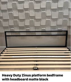 Zinus Heavy Duty Platform Bed Frame with Headboard