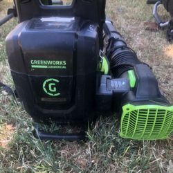 Greenworks Commercial 82V Lawn Tools W/ Charger & Batteries