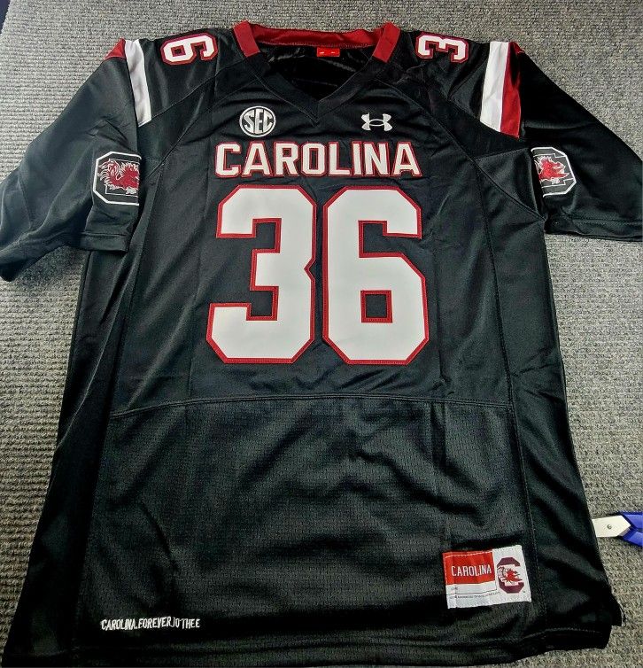 South Carolina Gamecocks Mens XL DJ Swearinger Stitched Black Football Jersey New