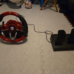 Mario Cart Steering Wheel And Pedals 