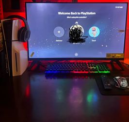 Ps5, Tv, and accessories
