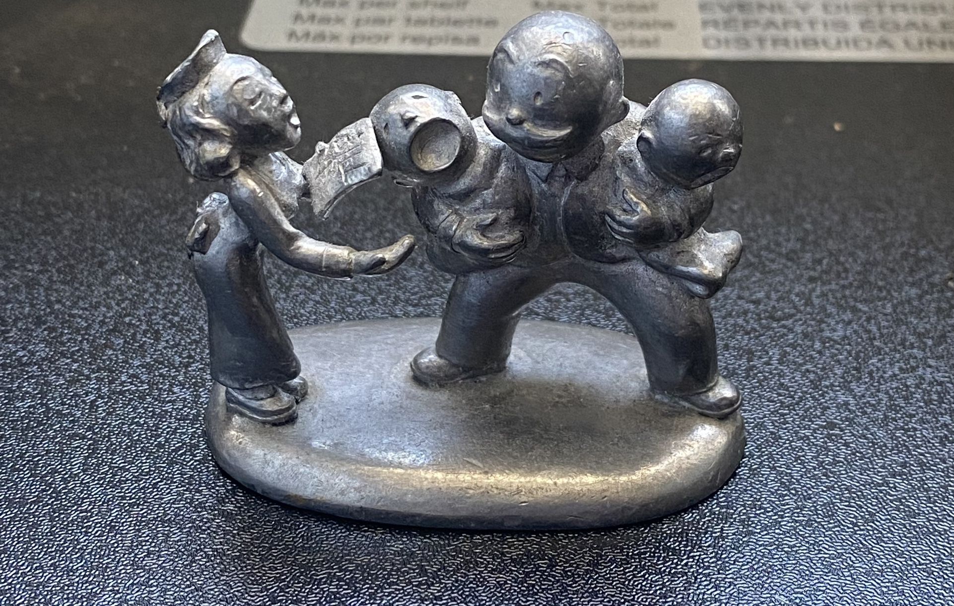 Department 56 Monopoly Big Token Collectible Mover Pewter Old St James Hospital 1.5"