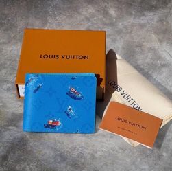 Louis Vuitton Wallet Blue Swim Sports Wallet