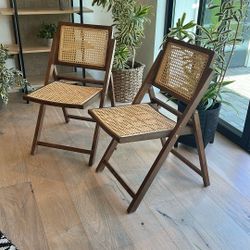 Cane Folding Chairs