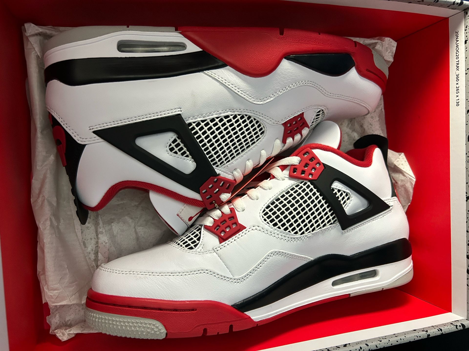 Jordan 4 Retro Fire Red Size 11.5